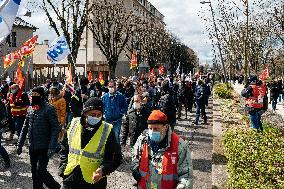 Protest By Bosch Employees Against Layoffs - Rodez