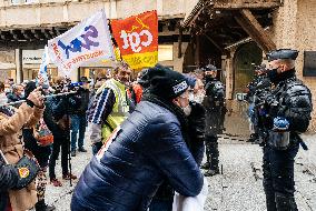 Protest By Bosch Employees Against Layoffs - Rodez