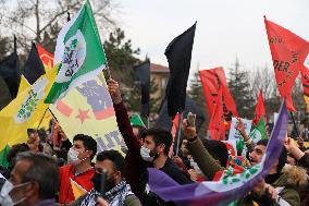 Pro-Kurdish Party supporters celebrate Newroz - Ankara
