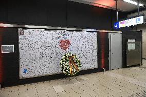 Ceremony To Mark Anniversary Of 2016 Brussels Bombings - Brussels
