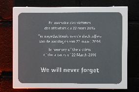 Ceremony To Mark Anniversary Of 2016 Brussels Bombings - Brussels