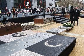 Ceremony To Mark Anniversary Of 2016 Brussels Bombings - Brussels