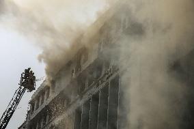 Fire at BJMC building - Dhaka