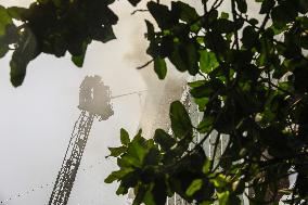 Fire at BJMC building - Dhaka