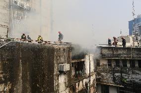 Fire at BJMC building - Dhaka