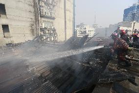 Fire at BJMC building - Dhaka