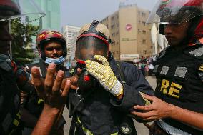 Fire at BJMC building - Dhaka