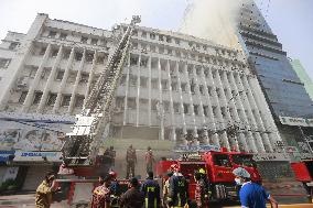 Fire at BJMC building - Dhaka