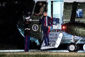 President Biden Arrives to White House Following Ohio Travel