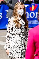 Princess Leonor Chairs Her Firts Public Event - Madrid