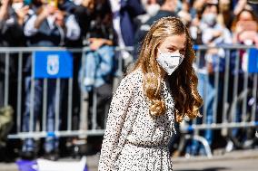 Princess Leonor Chairs Her Firts Public Event - Madrid