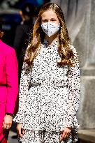 Princess Leonor Chairs Her Firts Public Event - Madrid