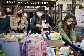 Distribution Of Basic Necessities To Students - Paris