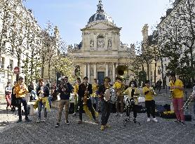 Distribution Of Basic Necessities To Students - Paris