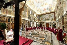 Pope Francis Meets Prelate Hearing Officers - Vatican