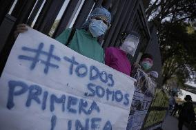 Dentist Protest To Demand Covid-19 Vaccine