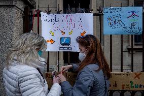 School Parents And Students Protest - Milan