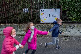 School Parents And Students Protest - Milan