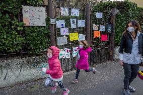 School Parents And Students Protest - Milan