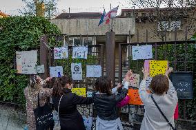 School Parents And Students Protest - Milan