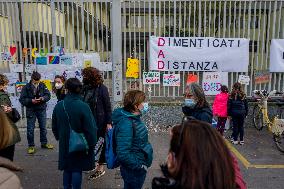 School Parents And Students Protest - Milan