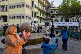 School Parents And Students Protest - Milan