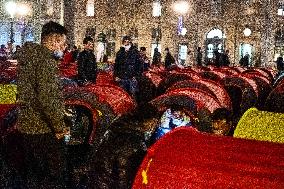 300 Tents Set-Up In Place De La Republique - Paris