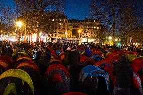 300 Tents Set-Up In Place De La Republique - Paris