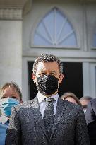 Gerald Darmanin Meets With Gendarmes Of Nouvelle-Aquitaine - Merignac