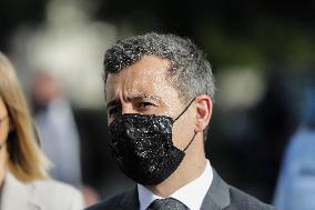 Gerald Darmanin Meets With Gendarmes Of Nouvelle-Aquitaine - Merignac