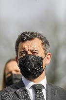 Gerald Darmanin Meets With Gendarmes Of Nouvelle-Aquitaine - Merignac