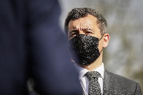 Gerald Darmanin Meets With Gendarmes Of Nouvelle-Aquitaine - Merignac