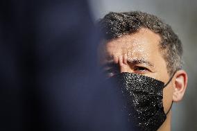 Gerald Darmanin Meets With Gendarmes Of Nouvelle-Aquitaine - Merignac