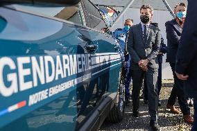 Gerald Darmanin Meets With Gendarmes Of Nouvelle-Aquitaine - Merignac
