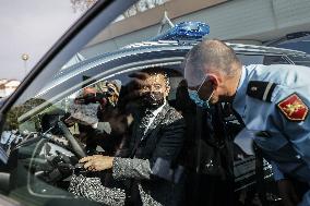 Gerald Darmanin Meets With Gendarmes Of Nouvelle-Aquitaine - Merignac