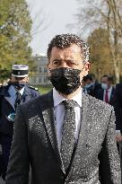Gerald Darmanin Meets With Gendarmes Of Nouvelle-Aquitaine - Merignac