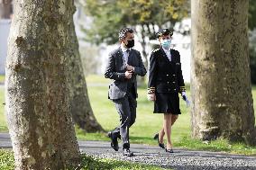 Gerald Darmanin Meets With Gendarmes Of Nouvelle-Aquitaine - Merignac