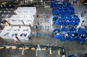 French Cycling Team Training During Vaccine Campaign - Saint-Quentin-en-Yvelines