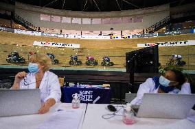 French Cycling Team Training During Vaccine Campaign - Saint-Quentin-en-Yvelines
