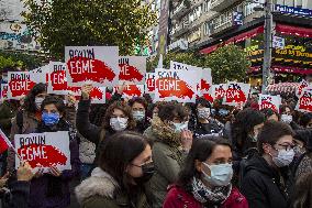 Protest against the withdrawal from Istanbul Convention