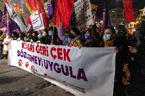 Protest against the withdrawal from Istanbul Convention