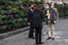 Mayor of Paris Anne Hidalgo received Ahmad Massoud  - Paris