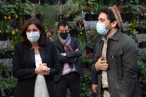 Mayor of Paris Anne Hidalgo received Ahmad Massoud  - Paris