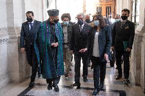 Mayor of Paris Anne Hidalgo received Ahmad Massoud  - Paris