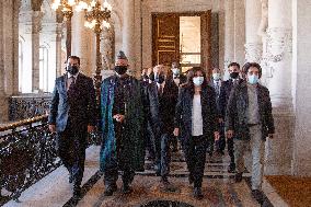 Mayor of Paris Anne Hidalgo received Ahmad Massoud  - Paris