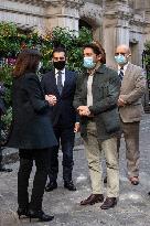 Mayor of Paris Anne Hidalgo received Ahmad Massoud  - Paris