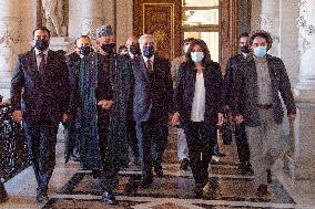 Mayor of Paris Anne Hidalgo received Ahmad Massoud  - Paris