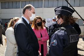 Jean Castex visits Police headquarter - Nimes