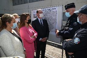 Jean Castex visits Police headquarter - Nimes