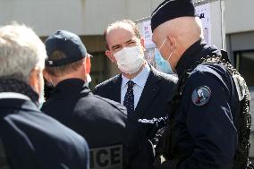 Jean Castex visits Police headquarter - Nimes